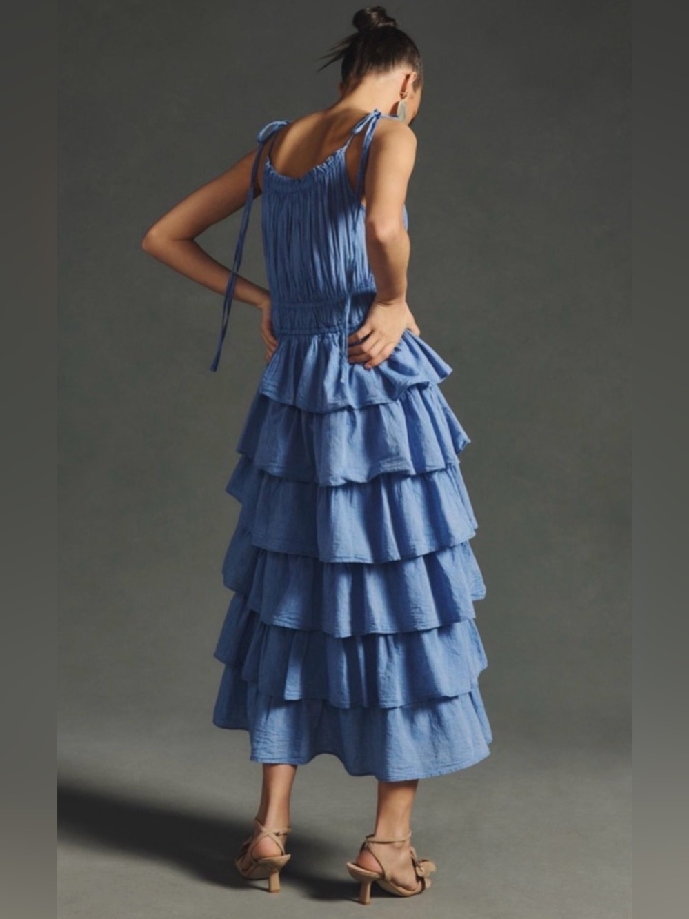 Devotion Twins Tiered Ruffled Dress Anthropologie - Picture 3 of 14